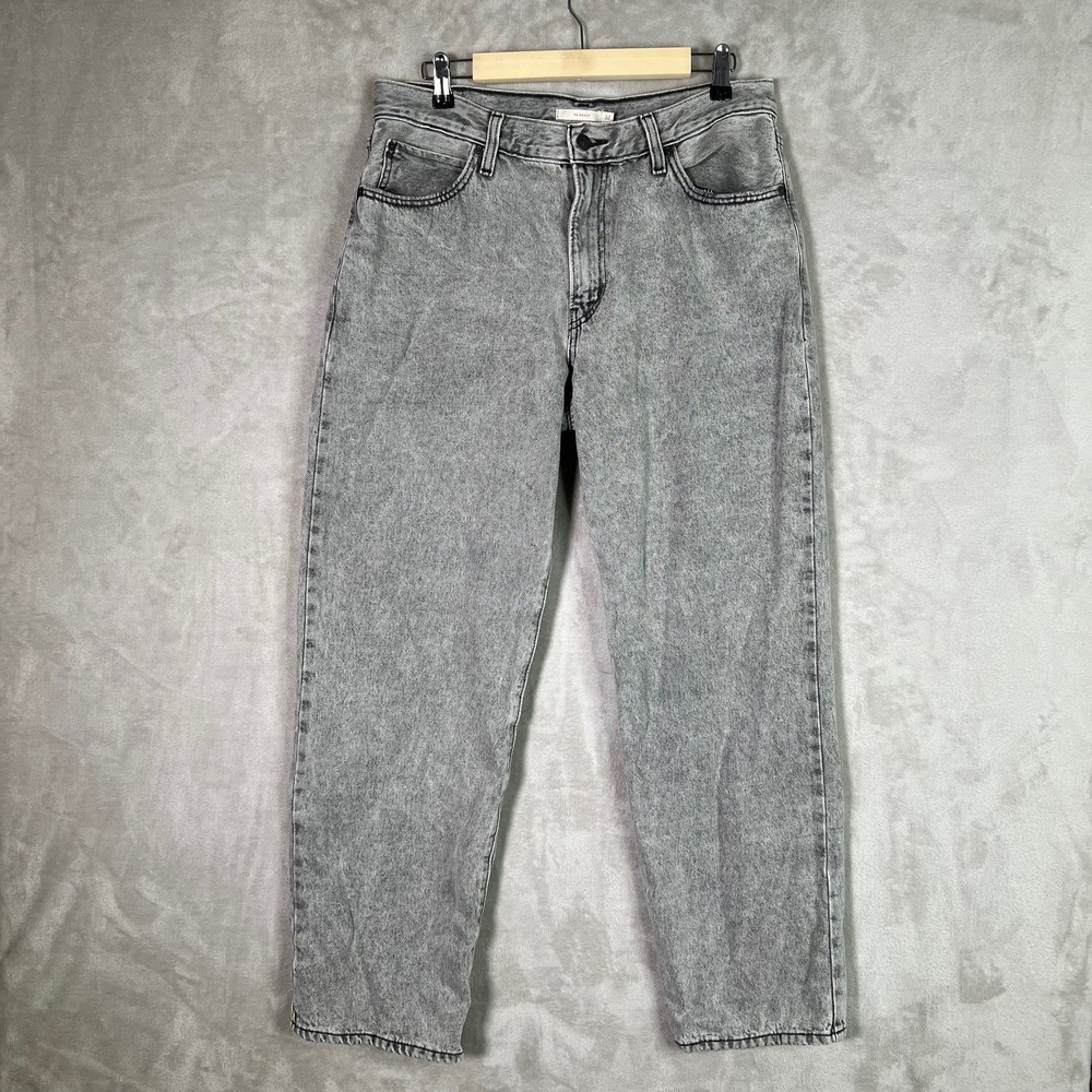 Levi's '94 Baggy Jeans Black Acid Wash Women's Size 32x31 Mid Rise Straight Leg
